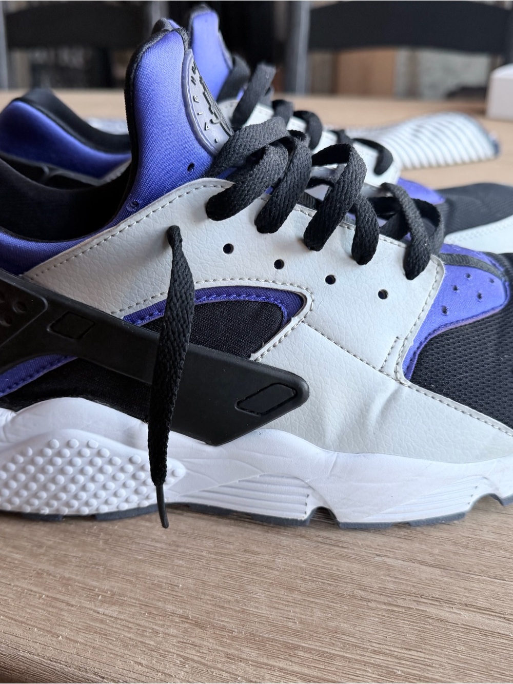 Nike Air huarache Men's Athletic Sneakers - Purple & Black - Picture 2 of 4